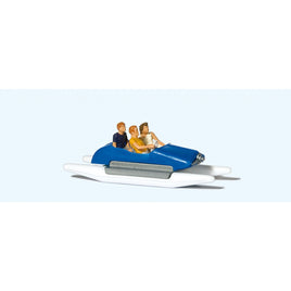 PREISER # 10682 - 'FAMILY IN PEDAL BOAT'  - 1:87/HO SCALE