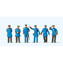 PREISER # 12134 - ROYAL BAVARIAN RAILWAY PERSONNEL FROM AROUND 1900 - 1:87/HO SCALE
