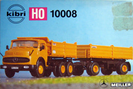 KIBRI # 10008 - DUMP TRUCK/TRAILER - HO Scale