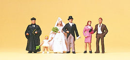 PREISER # 10057 - WEDDING GROUP (PROTESTANT) - 1:87/HO SCALE