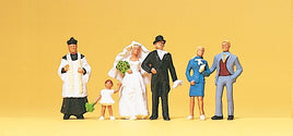 PREISER # 10058 - WEDDING GROUP (CATHOLIC) - 1:87/HO SCALE