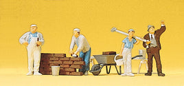 PREISER # 10251 - BRICKLAYERS, ACESSORIES - 1:87/HO SCALE