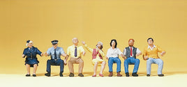 PREISER 10406 - "TRAIN AND BUS PERSONNEL, SEATED" - 1:87/HO SCALE