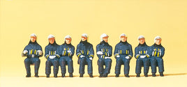 PREISER # 10483 - FIREMEN, SEATED - 1:87/HO SCALE