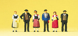 PREISER # 10509 - SWISS NATIONAL COSTUMES - 1:87/HO SCALE