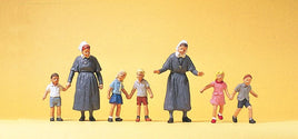 PREISER # 10533 - 'PROTESTANT SISTERS WITH CHILDREN' - 1:87/HO SCALE