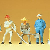 PREISER # 14017  - 'TRACK WORKERS'  - 1:87/HO SCALE