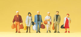 PREISER # 14070 - 'WALKING RAILWAY PASSENGERS'  - 1:87/HO SCALE