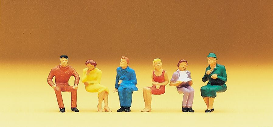 PREISER # 14095 - 'SEATED PERSONS'  - 1:87/HO SCALE