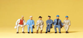 PREISER # 14145 - 'SEATED WORKERS'  - 1:87/HO SCALE
