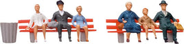 FALLER # 150704 - 'SITTING PERSONS IV' HO SCALE FIGURES