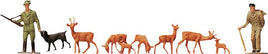 FALLER # 151024 - HUNTER AND DEER -  HO SCALE FIGURES