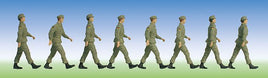 FALLER # 156011 - 'INFANTRYMEN, MARCHING' -  HO SCALE FIGURES