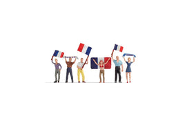 NOCH 15974 - 'FRENCH FANS' - HO SCALE PLASTIC FIGURES