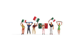 NOCH 15976 - 'ITALIAN FANS' - HO SCALE PLASTIC FIGURES