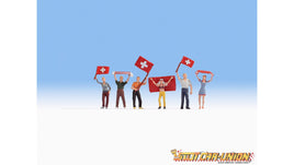 NOCH 15986 - 'SWISS FANS' - HO SCALE PLASTIC FIGURES