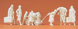 PREISER MILITARY # 16558 - REFUGEES - UNPAINTED
