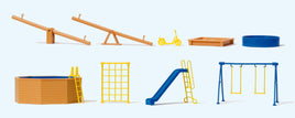 PREISER # 17351 - PLAY GROUND EQUIPMENT - HO SCALE KIT