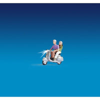 NOCH 17512 - SCOOTER WITH DRIVER AND PASSENGER - HO SCALE PLASTIC MODEL