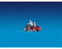 NOCH 17514 - MOTORCYCLE, DRIVER, SIDECAR AND PASSENGER - HO SCALE PLASTIC MODEL
