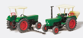 PREISER # 17920 - HO SCALE PLASTIC MODEL KIT - FARM TRACTOR (2)