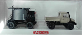 WIKING # 40503 - ASPHALT COOKER WITH UNIMOG - 1:87 SCALE