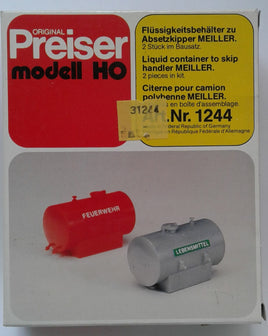 PREISER # 1244 - LIQUID CONTAINER TO SKIP HANDLER MEILLER -  HO SCALE KIT