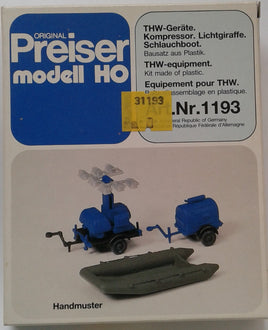 PREISER # 1193 - THW-EQUIPMENT -  HO SCALE KIT