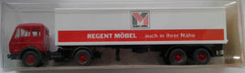 WIKING # 545 - MERCEDES BENZ TRACTOR TRAILER 'REGENT MOBEL'  HO SCALE