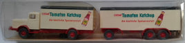 WIKING # 886 - TRUCK WITH TRAILER - 'KRAFT'S TOMATEN KETCHUP'  HO SCALE