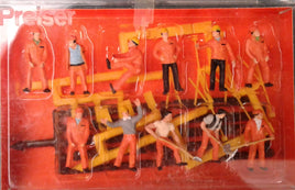 PREISER # 10224 - SWISS TRACK WORKERS - 1:87/HO SCALE