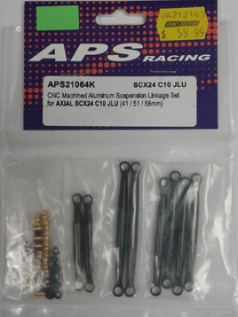 APS RACING - APS21064K - SUSPENSION LINKAGE SET FOR AXIAL SCX24 C10 JLU