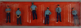 PREISER # 25108 - 'POLICEMEN WEARING SUMMER UNIFORM, FRANCE - 1:87/HO SCALE