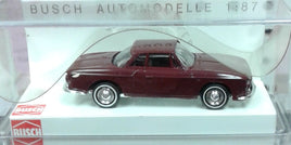 BUSCH 45813 - KARMANN GHIA 1600 COUPE - BURGANDY - 1:87 SCALE - PLASTIC MODEL VEHICLE