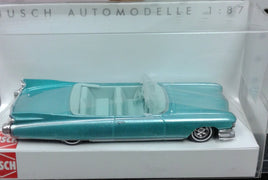 BUSCH 45119 - CADILLAC ELDORADO - METALLIC TURQUOISE - 1:87 SCALE - PLASTIC MODEL VEHICLE
