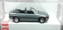BUSCH 45707 - FORD ESCORT CABRIO - SILVER - 1:87 SCALE - PLASTIC MODEL VEHICLE