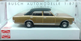 BUSCH 42050 OPEL COMMODORE A - 1967 - METALLIC GOLD - 1:87 SCALE - PLASTIC MODEL VEHICLE
