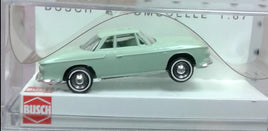 BUSCH 45813 - KARMANN GHIA 1600 COUPE - GREEN  - 1:87 SCALE - PLASTIC MODEL VEHICLE