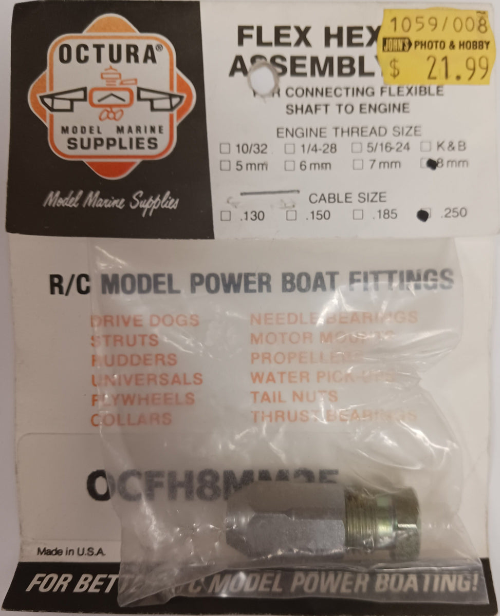 OCTURA OCFH8MM25 FLEX HEX ASSEMBLY Hobbyplex
