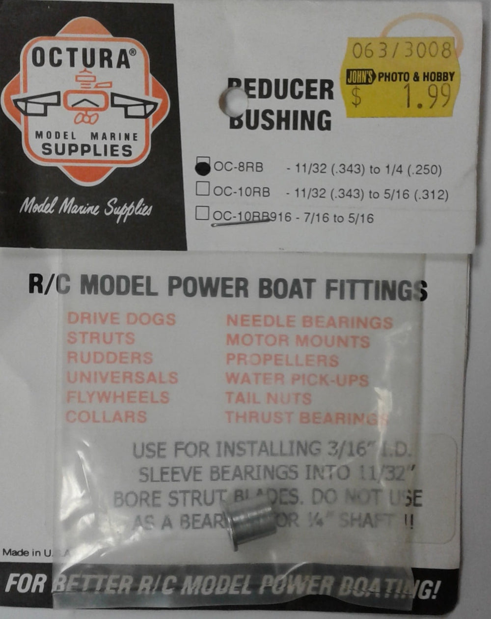 OCTURA - OC8RB - REDUCER BUSHING - 11/32