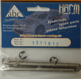 ABC MODELLSPORT - HARM - 1511812 - STAINLESS STEEL SUSPENSION HING PINS - SX-3 - REAR UPPER