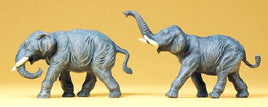 PREISER # 20375 - SET OF 2 ELEPHANTS - 1:87 SCALE