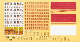 PREISER # 21048 - ACCESSORIES FOR CIRCUS KRONE TENT - HO SCALE