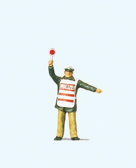 PREISER # 28012 - 'POLICEMAN WITH SAFETY VEST' - 1:87/HO SCALE