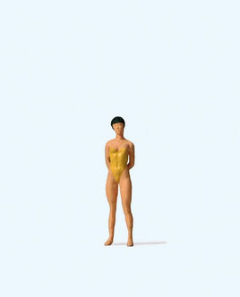 PREISER # 28077 - 'FEMALE BATHER, STANDING' - 1:87/HO SCALE