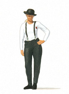 PREISER # 28230 - 'WOMAN IN BOWLER HAT' - 1:87/HO SCALE