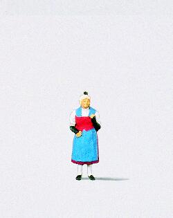 PREISER # 29020 - 'WOMAN IN SWISS NATIONAL COSTUME OF CANTON URI' - 1:87/HO SCALE