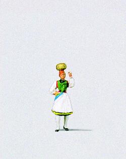 PREISER # 29024 - 'WOMAN IN GERMAN NATIONAL COSTUME OF URACH AREA' - 1:87/HO SCALE
