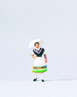 PREISER 29036 - 'WOMAN IN NATONAL COSTUME OF SPREE FOREST AREA' - 1:87/HO SCALE