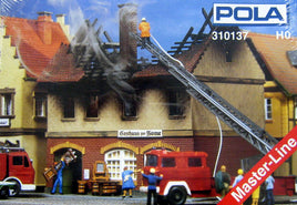 POLA # 310137 - BURNT-DOWN RESTAURANT " ZUR SONNE" - HO SCALE
